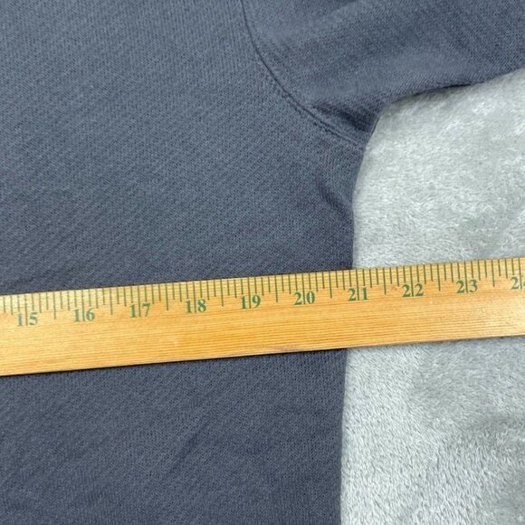 Gap Mens Small Dark Gray Hoodie Pullover Sweatshirt Cotton Blend a0964 - Picture 4 of 7